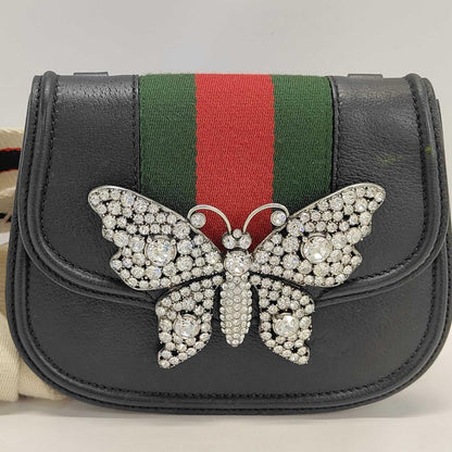 Gucci Totem Butterfly Bijou Shoulder Bag Sherry Line