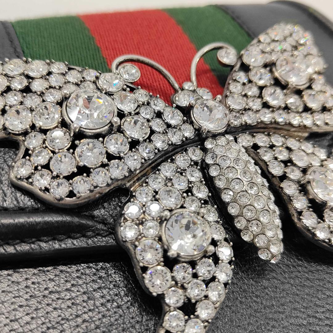 Gucci Totem Butterfly Bijou Shoulder Bag Sherry Line — view 7