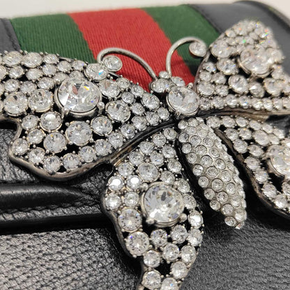 Gucci Totem Butterfly Bijou Shoulder Bag Sherry Line — view 7