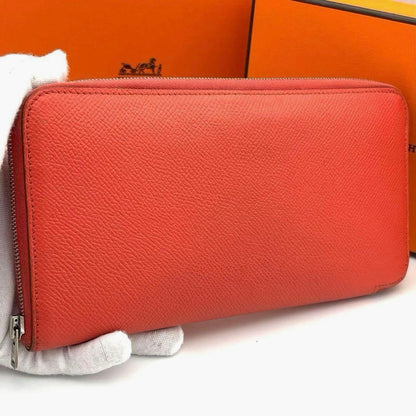 Hermes Orange Azap Long Silk in Wallet — view 3