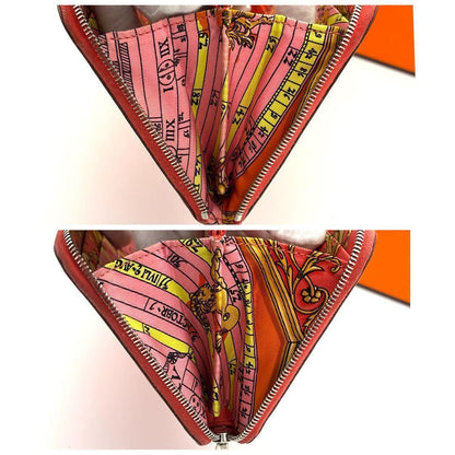 Hermes Orange Azap Long Silk in Wallet — view 5