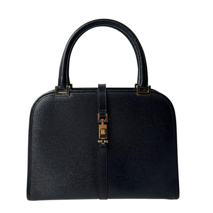 Gucci Jackie Handbag Leather Black Gold — view 2