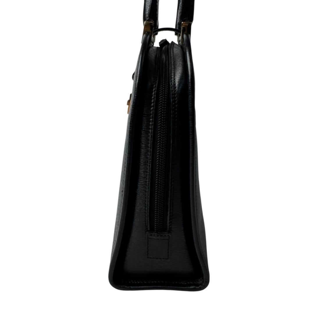 Gucci Jackie Handbag Leather Black Gold — view 4