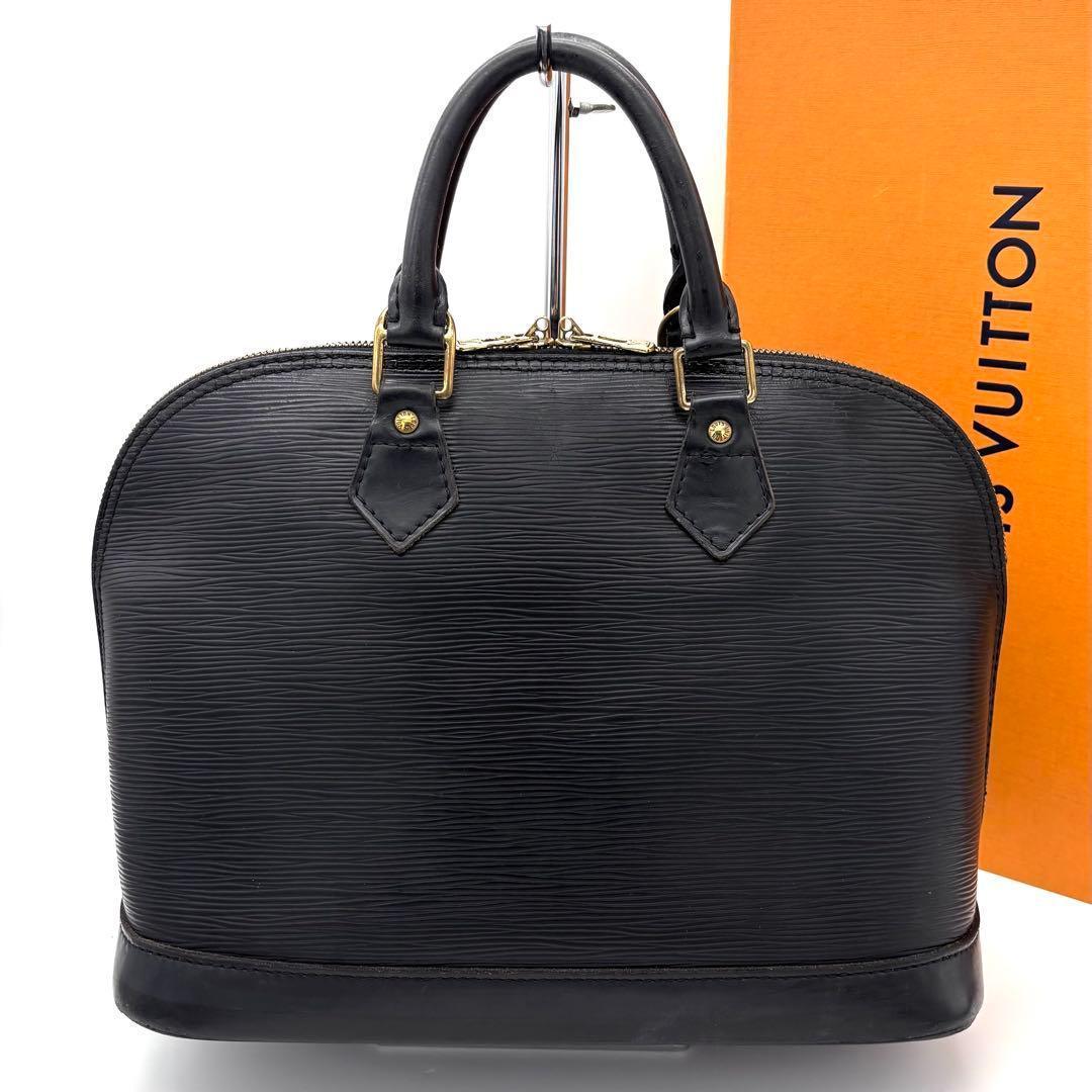 Louis Vuitton Epi Alma PM Handbag Noir Black Gold — view 2