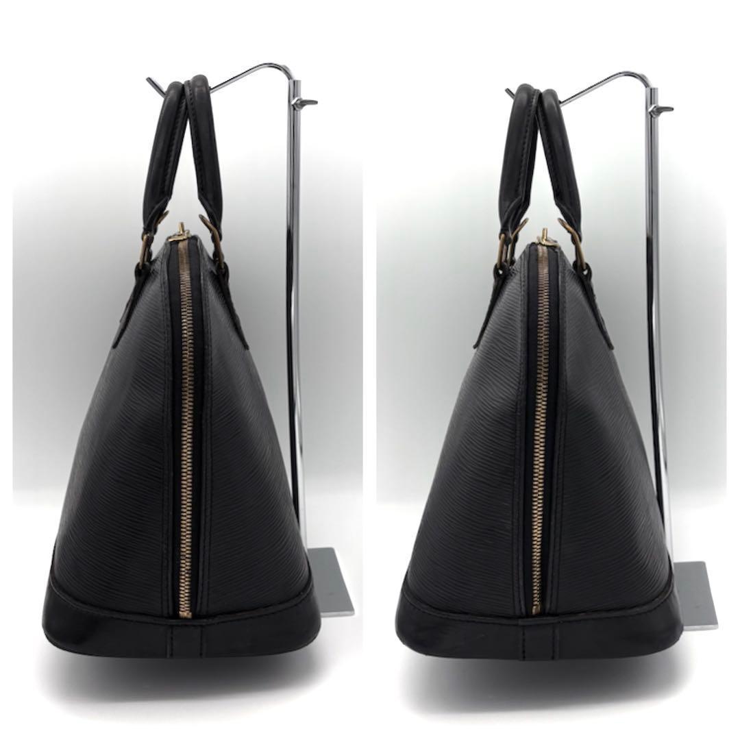 Louis Vuitton Epi Alma PM Handbag Noir Black Gold — view 4