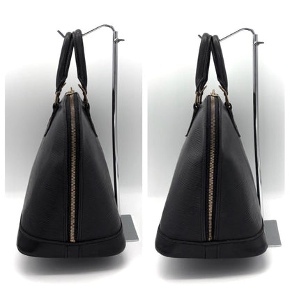 Louis Vuitton Epi Alma PM Handbag Noir Black Gold — view 4