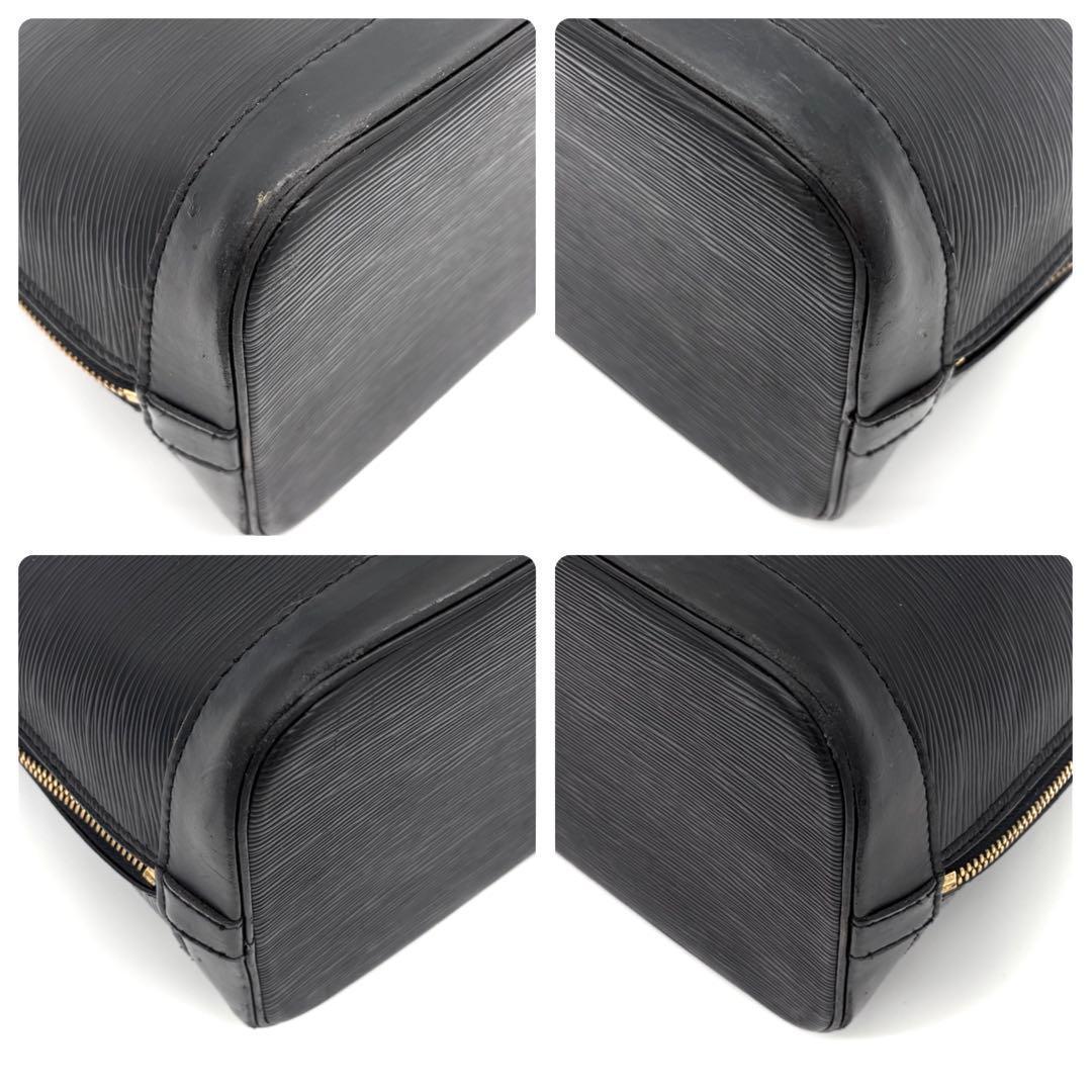 Louis Vuitton Epi Alma PM Handbag Noir Black Gold — view 6