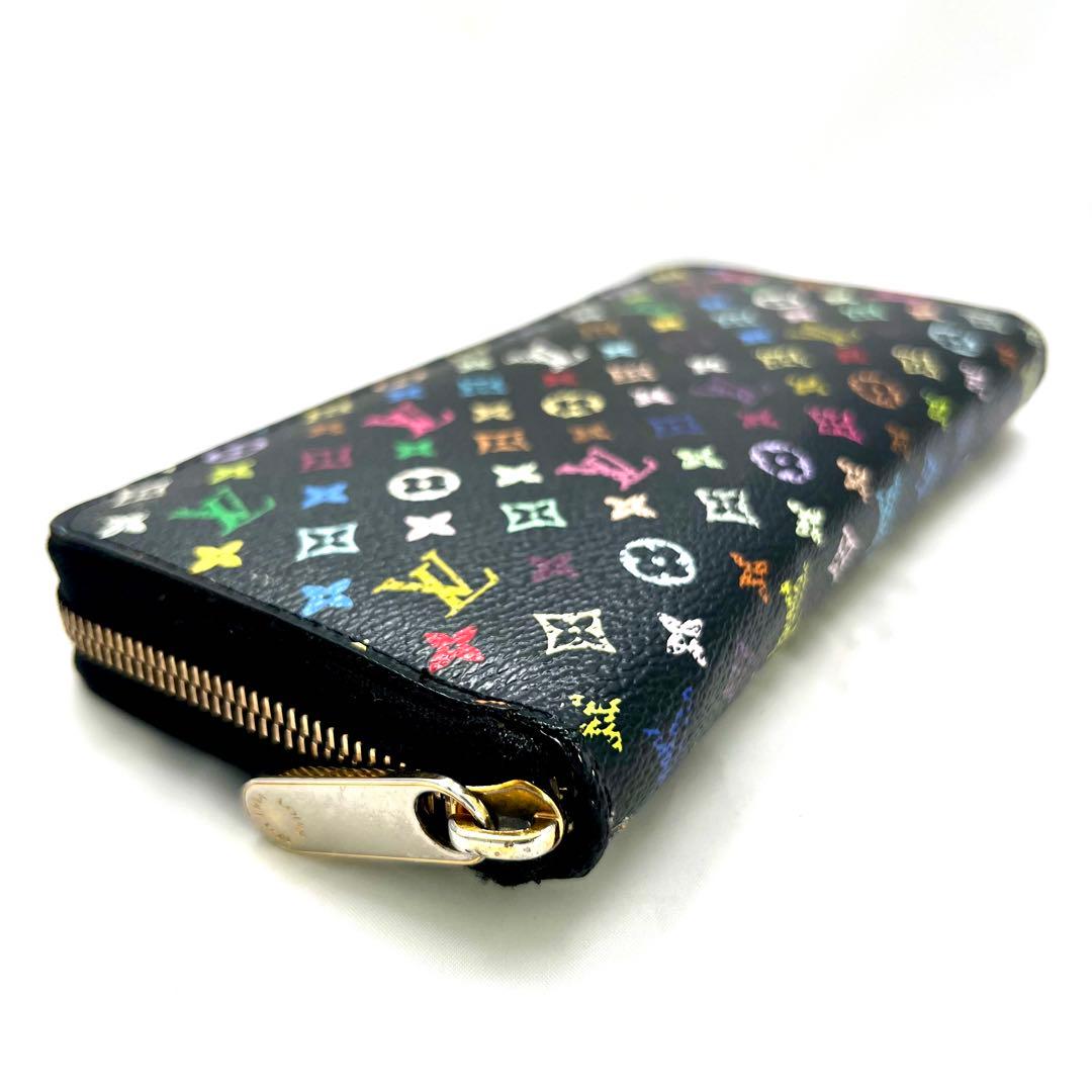 Louis Vuitton Monogram Multicolor Zippy Wallet Takashi Murakami Noir