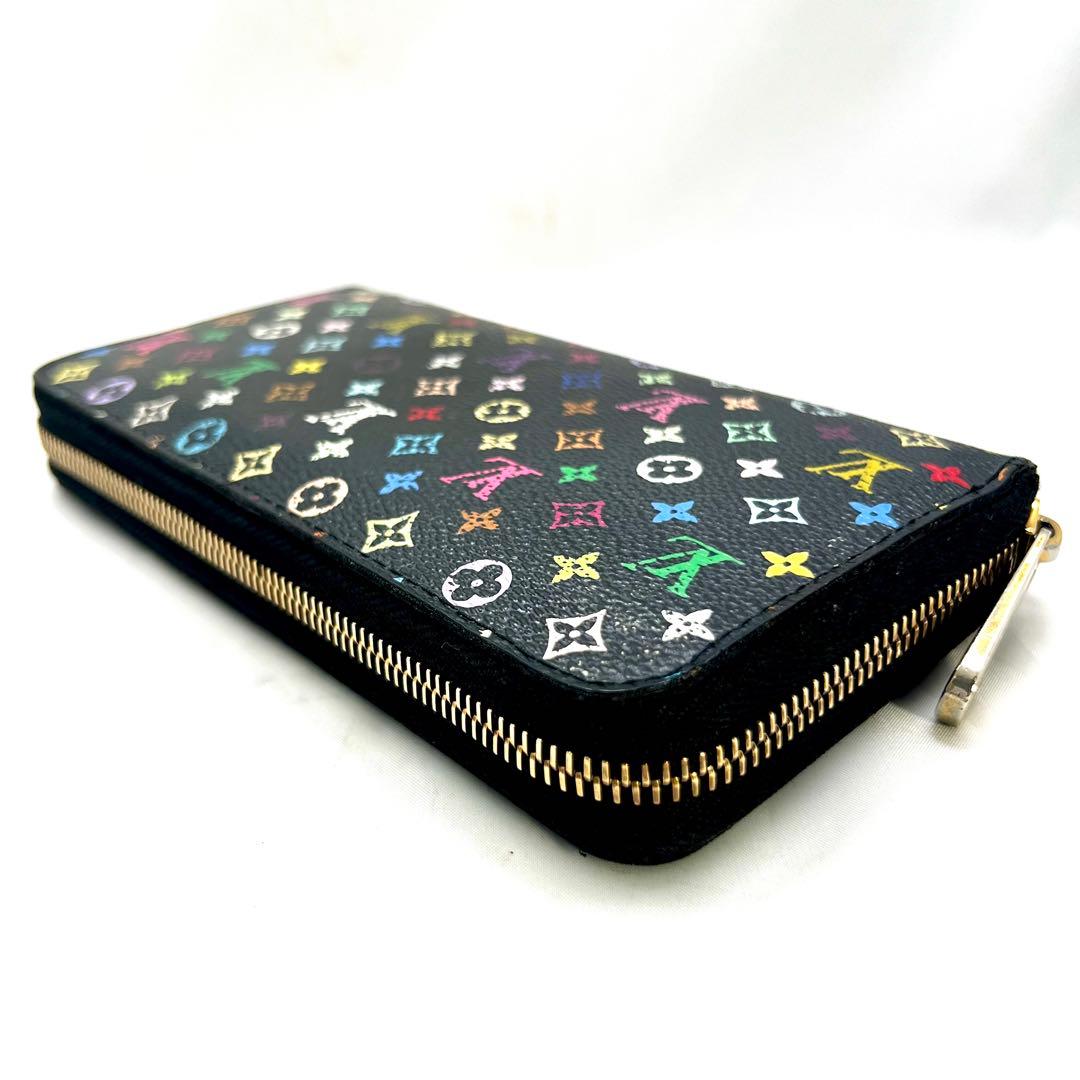 Louis Vuitton Monogram Multicolor Zippy Wallet Takashi Murakami Noir