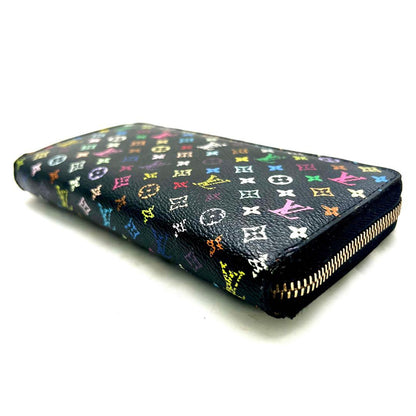 Louis Vuitton Monogram Multicolor Zippy Wallet Takashi Murakami Noir