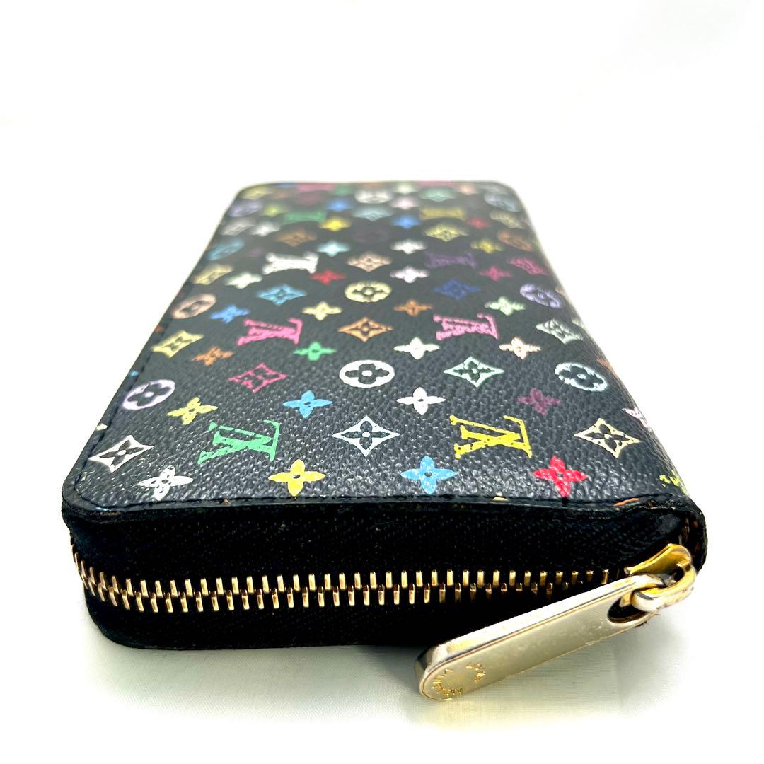 Louis Vuitton Monogram Multicolor Zippy Wallet Takashi Murakami Noir