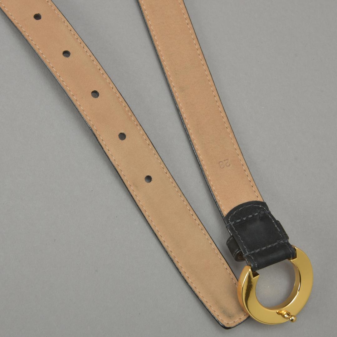 Tiffany & Co Logo Buckle Belt 65 75 Black — view 6