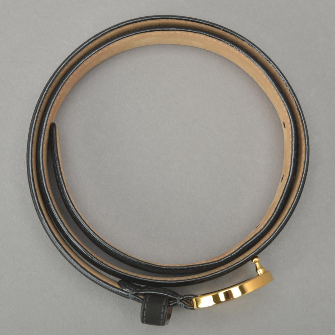 Tiffany & Co Logo Buckle Belt 65 75 Black — view 7