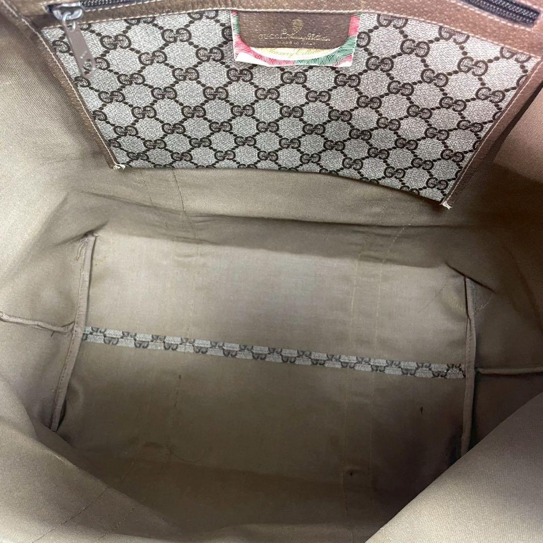 Gucci GG Sherry Line Boston Bag Brown Leather — view 5