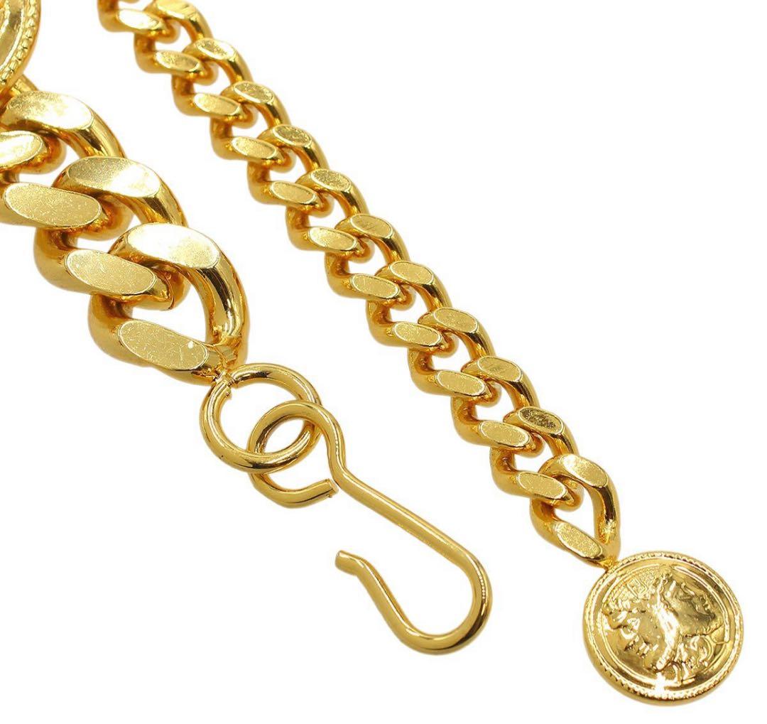 Fendi Roma 1925 Medal Coin Motif Chain Belt