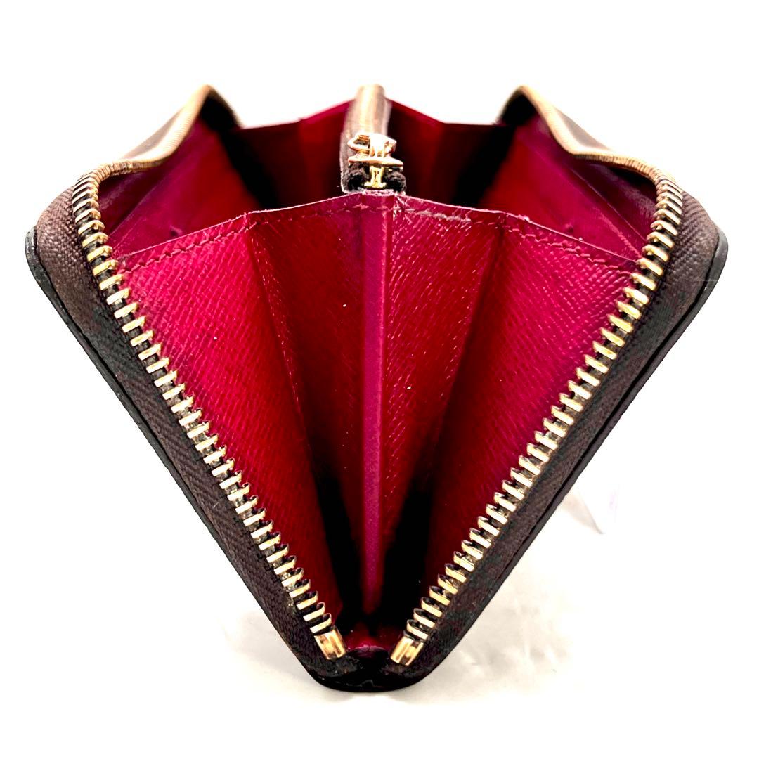 Louis Vuitton Monogram Portefeuille Clemence Fuchsia Wallet