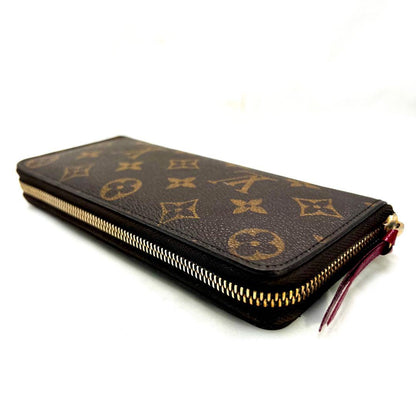 Louis Vuitton Monogram Portefeuille Clemence Fuchsia Wallet