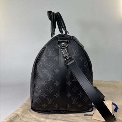 Louis Vuitton Monogram Eclipse Keepall 45 Boston — view 4