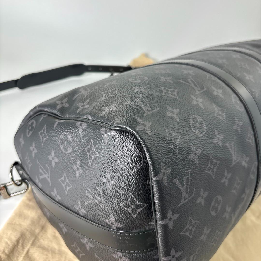 Louis Vuitton Monogram Eclipse Keepall 45 Boston — view 8