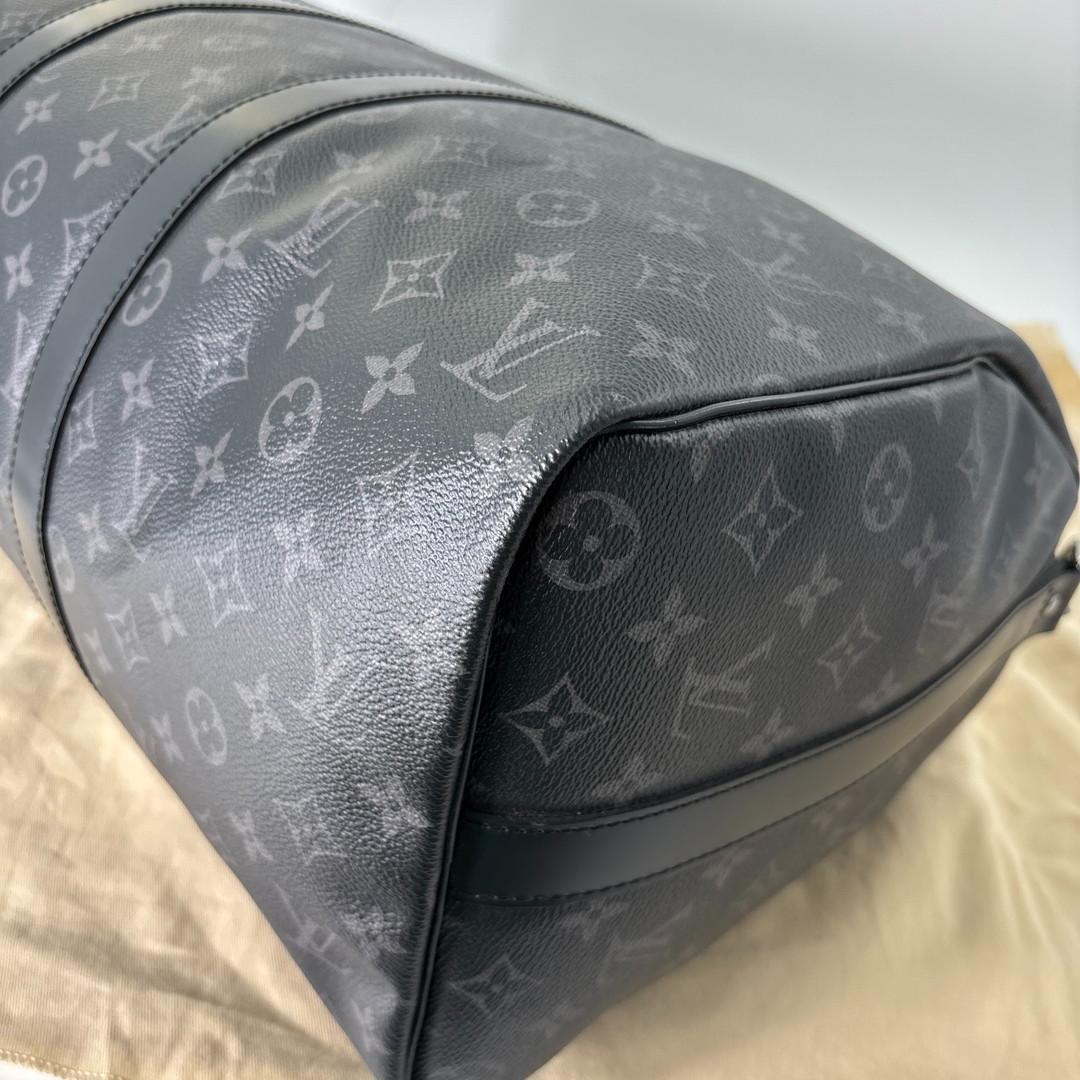 Louis Vuitton Monogram Eclipse Keepall 45 Boston — view 9