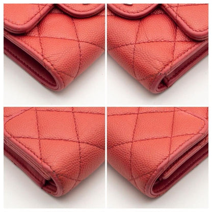 Chanel Timeless Classic Trifold Wallet Caviar Leather — view 8