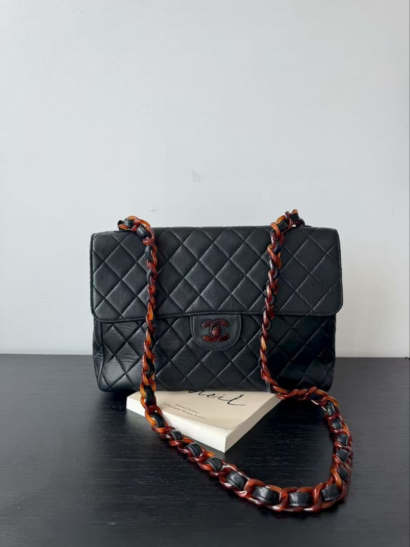 Chanel Tortoiseshell Jumbo Quilted Lambskin