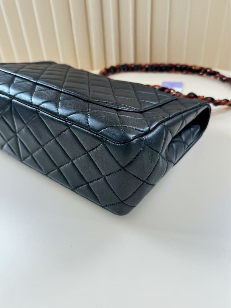 Chanel Tortoiseshell Jumbo Quilted Lambskin — view 5