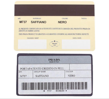 Prada Saffiano Card Case Pass Case Pass Case