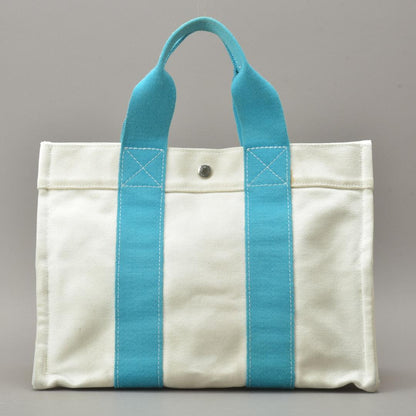 Hermes Bora PM Tote Canvas Light Blue Natural — view 2