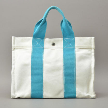 Hermes Bora PM Tote Canvas Light Blue Natural — view 4