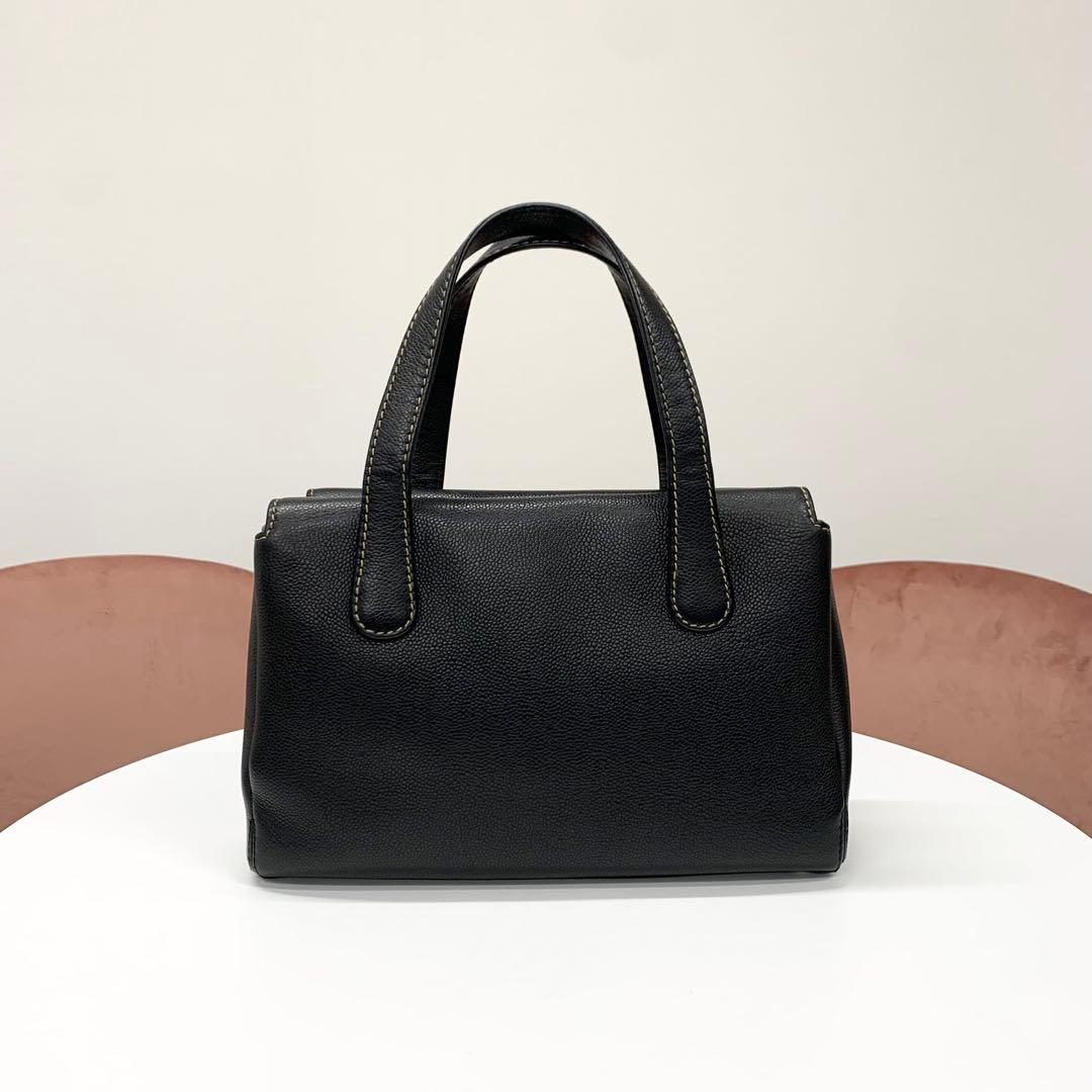 Chanel Caviar Leather CC Logo Tote Black — view 3