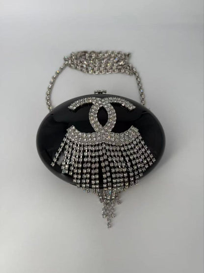 Chanel Acrylic Oval Chain Bag