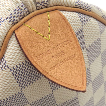 Louis Vuitton Boston Bag Speedy 35 Damier Azure Canvas Damier Azure Gold