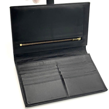 Celine Wallet Large Strap Black Leather — view 4