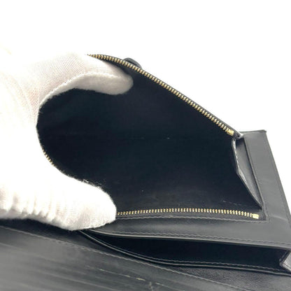 Celine Wallet Large Strap Black Leather — view 5