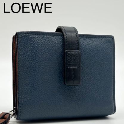 Loewe Vertical Wallet Small Compact Anagram Bifold