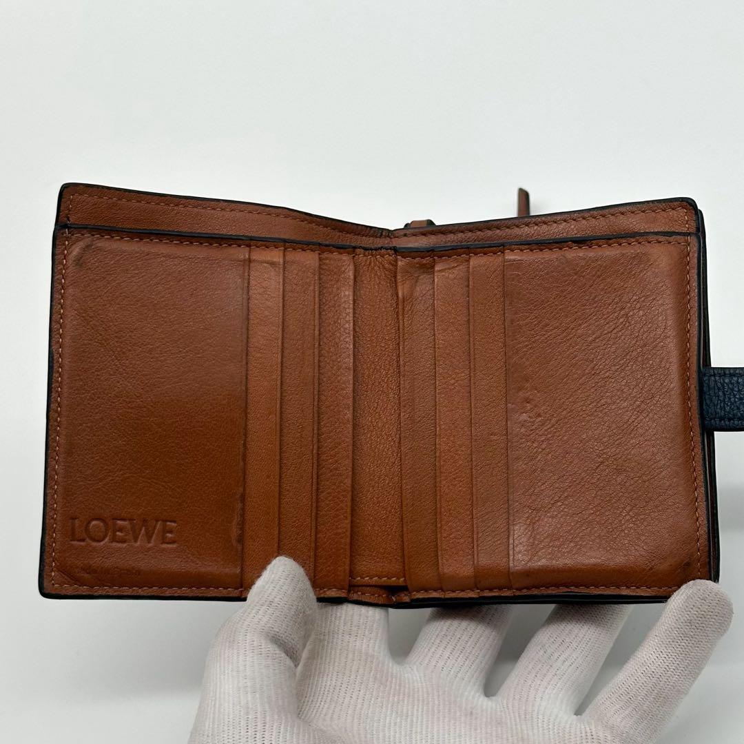 Loewe Vertical Wallet Small Compact Anagram Bifold — view 6
