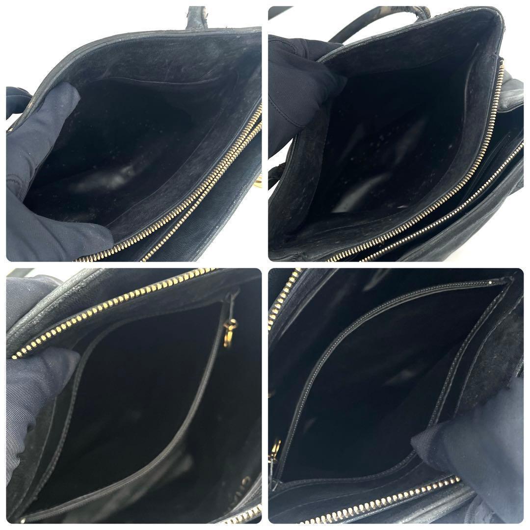 Chanel Lambskin CC Logo Tote Black Jumbo — view 4