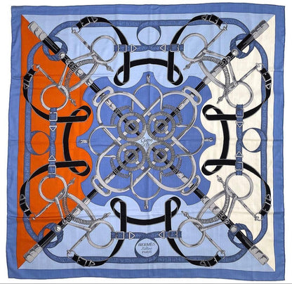 Hermes Carre 140 Cashmere Silk Large Shawl Scarf