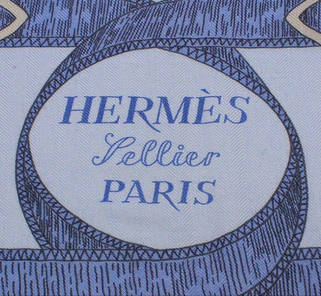 Hermes Carre 140 Cashmere Silk Large Shawl Scarf — view 7
