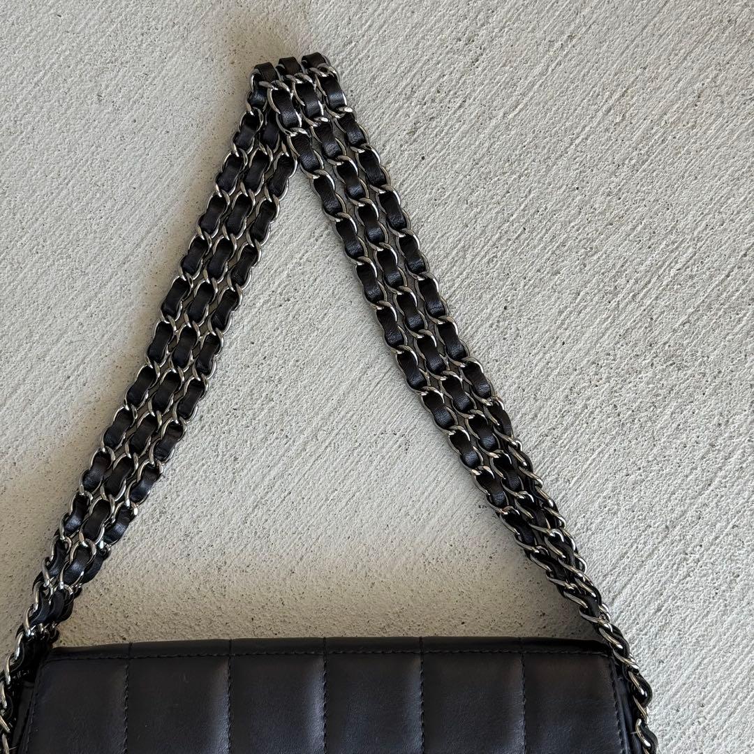 Chanel Choco Bar Chain Shoulder Bag — view 4