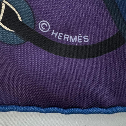 Hermes Carre 90 Flots Fleurs Et Frontaux Scarf — view 4