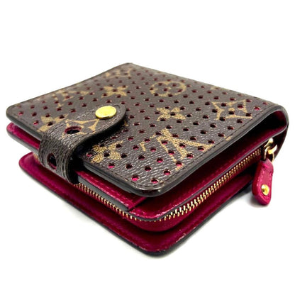 Louis Vuitton Monogram Perfo Compact Zip Fuchsia Pink Wallet — view 5