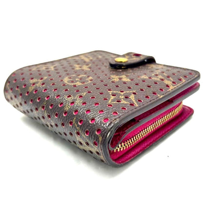 Louis Vuitton Monogram Perfo Compact Zip Fuchsia Pink Wallet — view 6