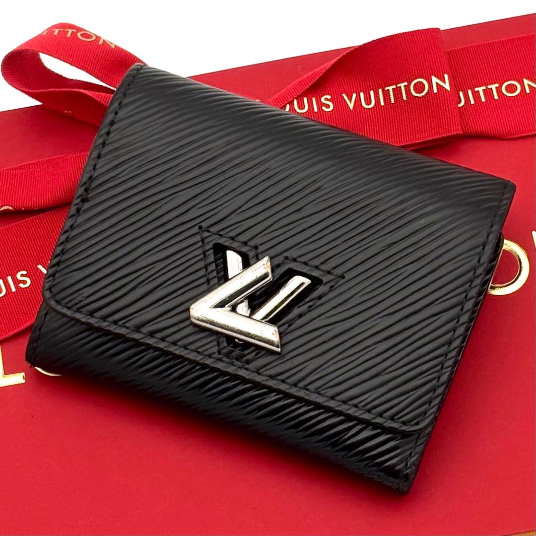 Louis Vuitton Wallet Epi Portefeuille Twist Compact XS Black