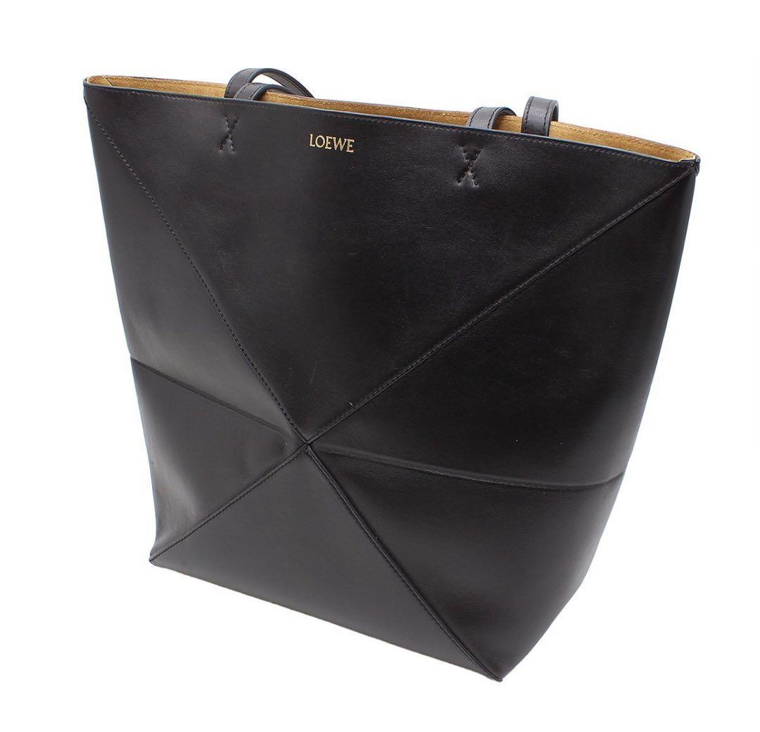 Ultra Loewe Shiny Calfskin Puzzle Fold Tote Bag