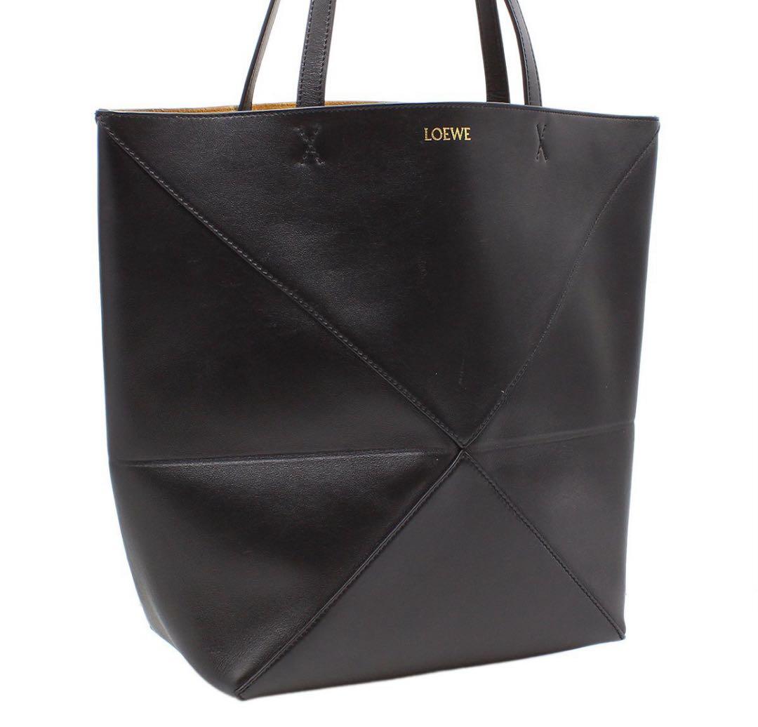 Ultra Loewe Shiny Calfskin Puzzle Fold Tote Bag
