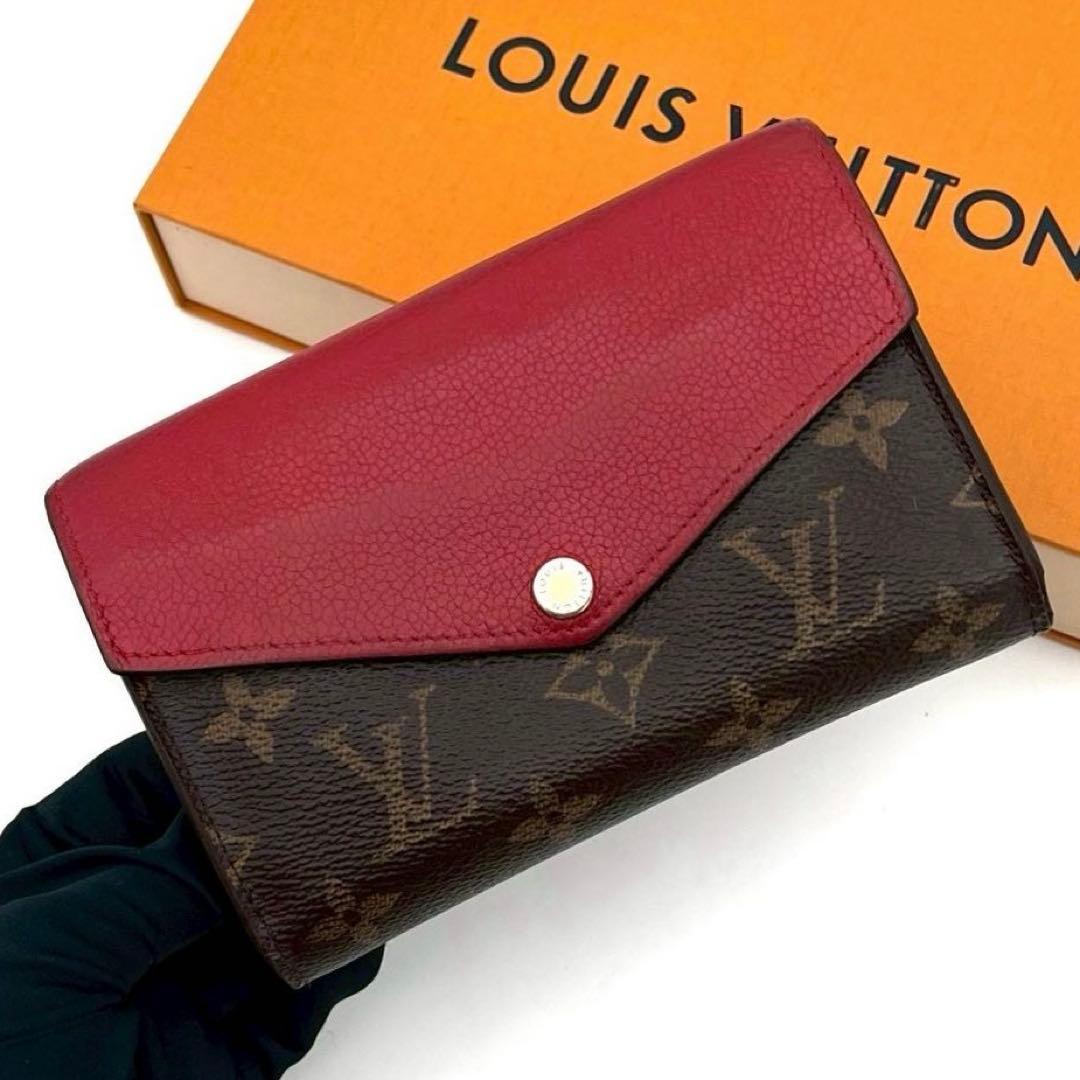 Louis Vuitton Portefeuille Pallas Monogram Red Bifold Wallet