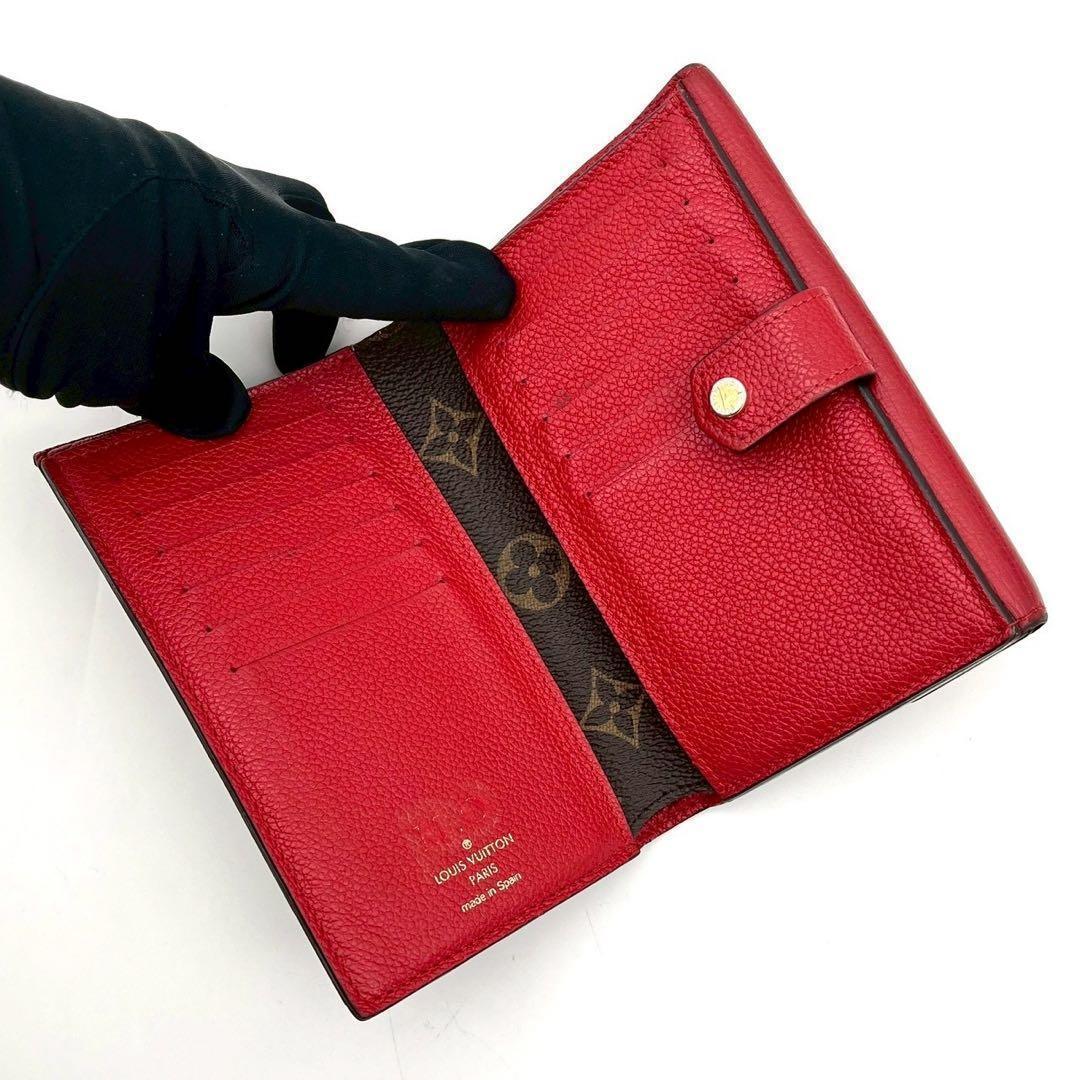 Louis Vuitton Portefeuille Pallas Monogram Red Bifold Wallet — view 3