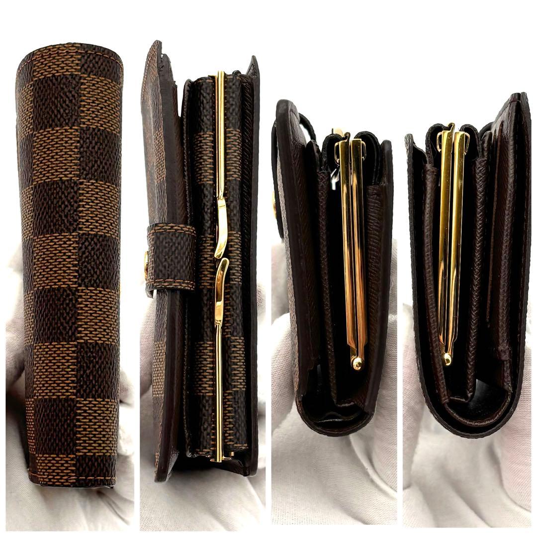 Louis Vuitton Exhibition Grade Kiss Lock Wallet Portefeuille Viennois Damier — view 6